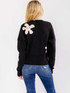 LONG SLEEVE BUTTON UP FLORAL SWEATER
