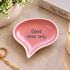 STONEWARE SPEECH BALLOON SHAPED DISH WITH WORDS