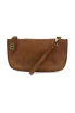FAUX SUEDE MINI CROSSBODY WRISTLET CLUTCH