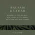 ILLUME BALSAM & CEDAR BALTIC GLASS CANDLE 13oz