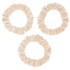 SMALL VELVET SCRUNCHIES - BLONDE - SET OF 3