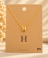 PERSONALIZED DAINTY LETTER INITIAL JEWELRY NECKLACES