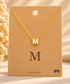 PERSONALIZED DAINTY LETTER INITIAL JEWELRY NECKLACES