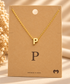 PERSONALIZED DAINTY LETTER INITIAL JEWELRY NECKLACES