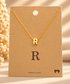 PERSONALIZED DAINTY LETTER INITIAL JEWELRY NECKLACES