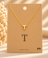 PERSONALIZED DAINTY LETTER INITIAL JEWELRY NECKLACES