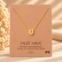 PERSONALIZED DAINTY LETTER INITIAL JEWELRY NECKLACES