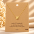 PERSONALIZED DAINTY LETTER INITIAL JEWELRY NECKLACES