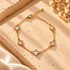 FIVE CLOVER CHARM CHAIN BRACELET