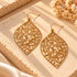 VINTAGE FILIGREE LEAF DANGLE EARRINGS