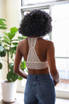 RIBBED LACE BOHO RACERBACK BRALETTE