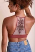 TATTOO MESH RACERBACK BRALETTE