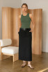 RAYON RIB SLEEVELESS TANK TOP