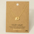 GOLD DIPPED COWBOY BOOTS HORSE SHOE CHARM NECKLACE