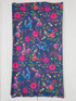 FULL BOHO BANDEAU HEADBAND - NAVY WILDFLOWERS