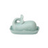 STONEWARE BUTTER DISH WHALE