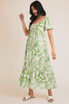 SUMMER FLORAL PRINT MAXI DRESS