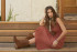 PLAID FRONT TIE SPAGHETTI STRAP MIDI DRESS