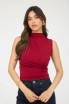 MOCK NECK SLEEVELESS TOP