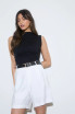 MOCK NECK SLEEVELESS TOP