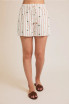 PALM TREES LINEN SHORTS