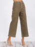 BUTTON CLOSURE POCKETS WIDE LEG PANTS