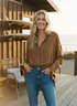 LONG SLEEVE BUTTON UP OVERSIZED SHIRT