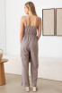 SLEEVELESS SELF FRONT TIE JUMPSUIT