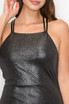 GLITTER CROSS BACK DRESS