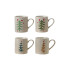 HOLIDAY HAND PAINTED STONEWARE MUG