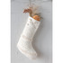 WOVEN COTTON BLEND CHRISTMAS STOCKING
