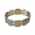 BOHEMIAN MIXED METAL STRETCH BRACELET