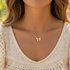 DAINTY GOLD DIPPED BOW NECKLACE