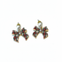 CHRISTMAS  PLAID BOW EARRINGS
