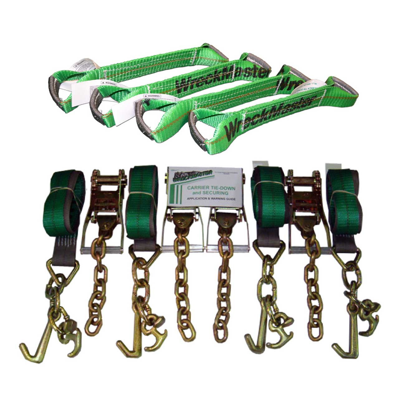 Heavy-Duty 2-Inch by 15-Foot WreckMaster Mini J, R, & T Hook Strap