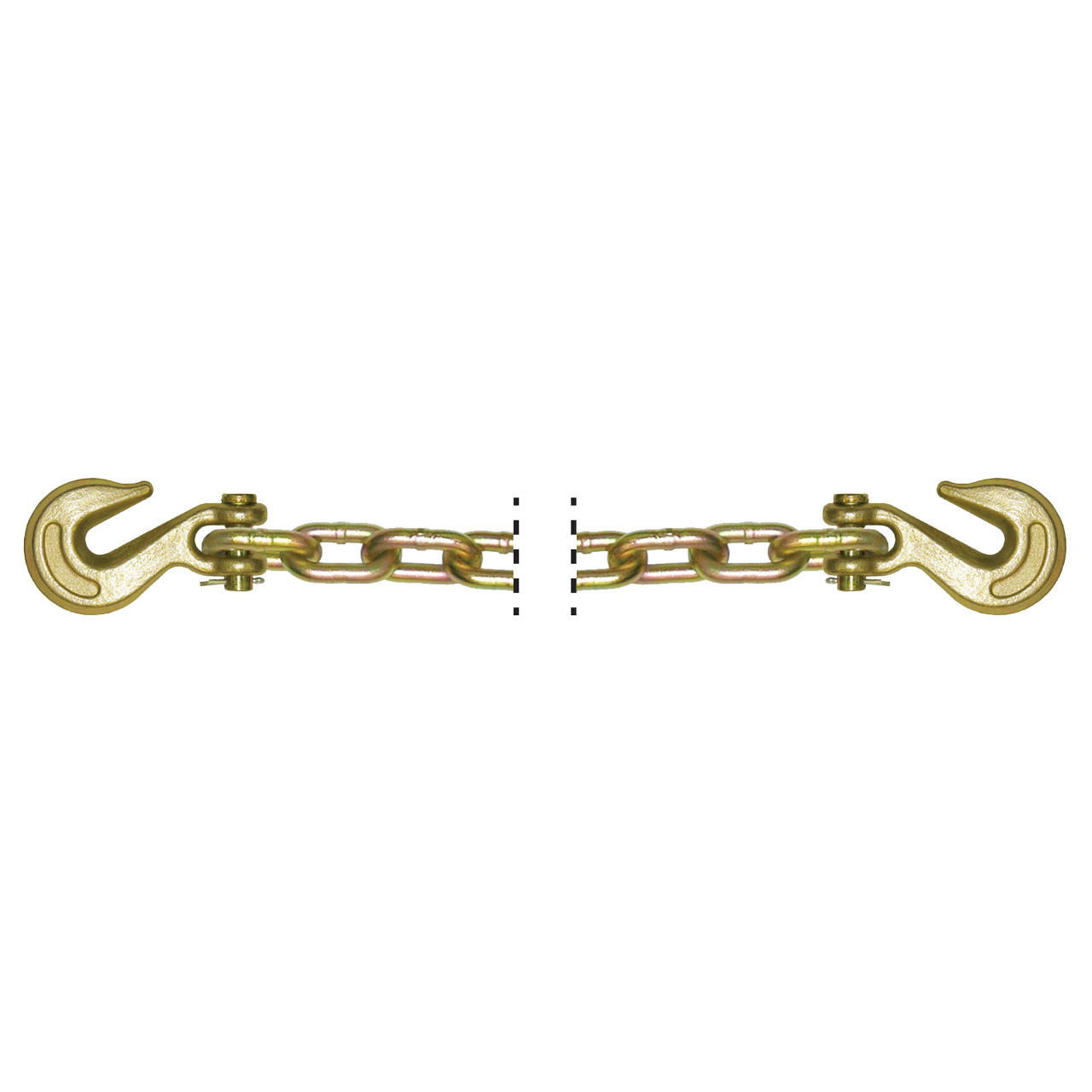 Clevis Grab Hook Binder Safety Chain 3/8-Inch x 10-Foot