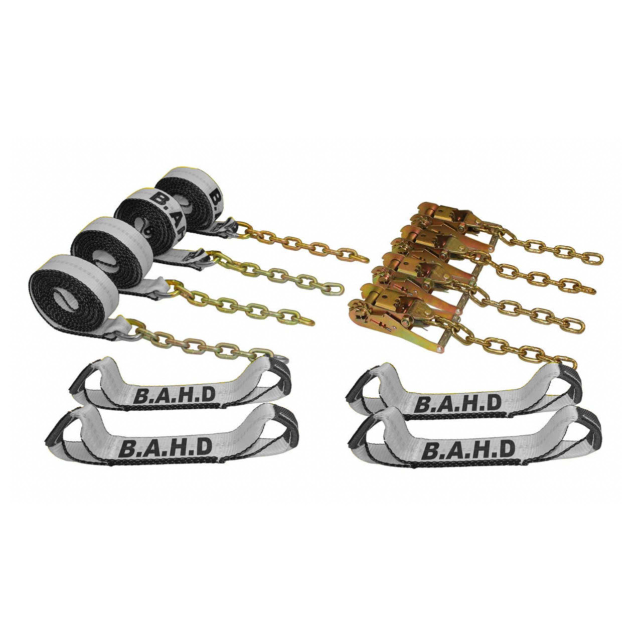 G&P Troy Style BUIS Set (B) (サンド) Original Patented Rollback Tie-Down Chain System 2”x14'