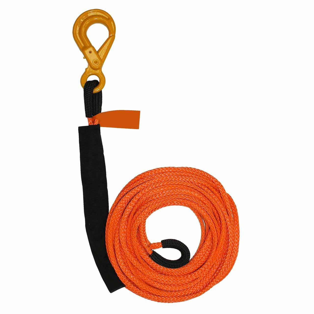 Synthetic Rope Extension w/Self-Locking Hook 3/8” x 50'