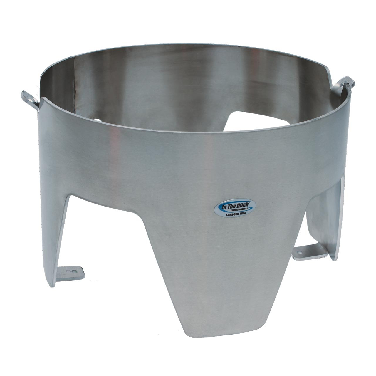 1/8-Inch Aluminum Wrecker Trash Can Mount 6 Gallon