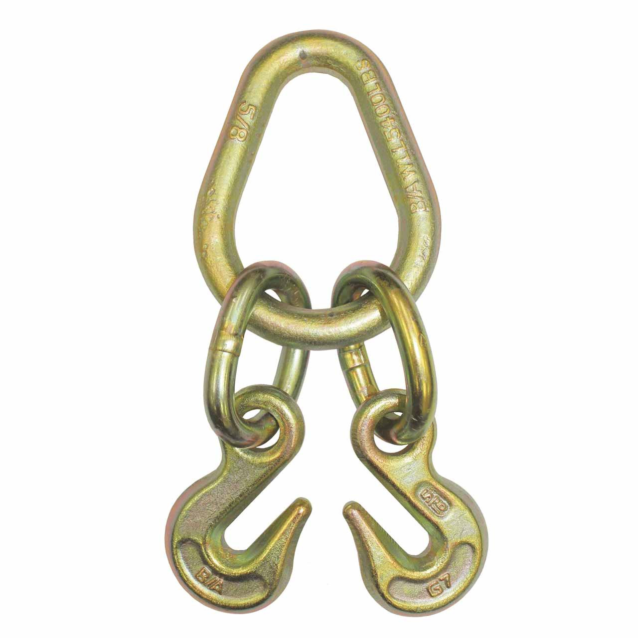 Heavy-Duty Grade 70 Pear Link w/Two Grab Hooks 5/16-Inch