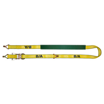 S-Line Ratchet Strap Tie Down with Long Wide Handle and J-Hooks – Muller  Construction Supply