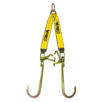 Heavy-Duty Industrial Low-Profile T & 8-Inch J Hook V-Strap