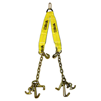 Heavy-Duty Industrial Low-Profile T & 8-Inch J Hook V-Strap