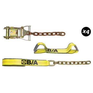 G&P Troy Style BUIS Set (B) (サンド) Original Patented Rollback Tie-Down Chain System 2”x14'