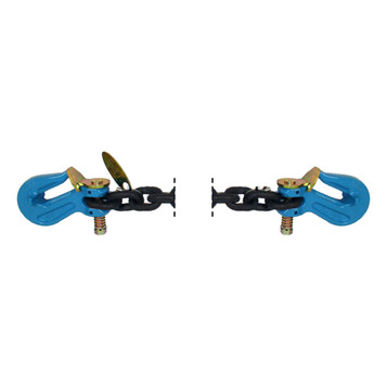<h3>10FOOT 5/16 G7 CHAIN W/ 15 J HOOK AND GRAB HOOK AND HAMMERHEAD HOOK  Pair</h3>