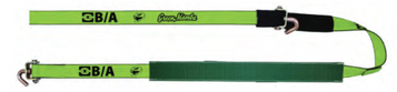B/A Products Co. Green Mamba 2" x 12’ J-Hook Tie-Down w/ Double-Sided Grip Strip and Protective Sleeve - RSL-GM-C144
