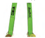 B/A Products Co. Green Mamba 2" x 14’ OEM Double Finger Hooks Tie-Down w/ Tire Grippers and Protective Sleeve - GM-168SDJ