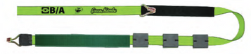 B/A Products Co. Green Mamba 2" x 14’ OEM Double Finger Hooks Tie-Down w/ Grip Strip and Protective Sleeve - RSL-GM168SDJ