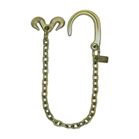 h3>6 ft Grade 70 Chain With 15 J-Hook and Grab Hook and Hammerhead</h3>