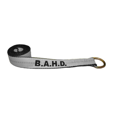 2 X 12' Wheel Lift Strap W/ Flat Snap Hook & Cordura Wear Sleeve Action Shot View2   Mytee Products